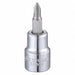 Socket Bit Steel 3/8 in TpSz #1