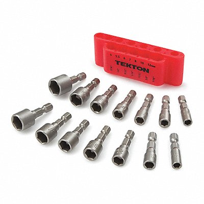 Pwer Nut Drivr Bit Set SAE/Metric 14pcs.