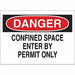 Sign Danger 7X10 Red/Bk /Wht Eng