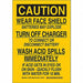 Sign Caution 14X10 Black/Yellow