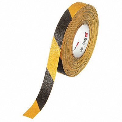 AntiSlip Tape 60 ftLx1 W BLK/YLW 60Grit