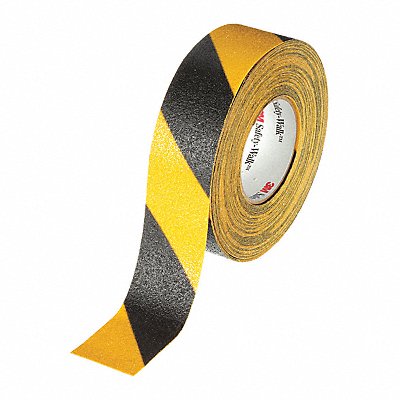 AntiSlip Tape 60 ftLx3 W BLK/YLW 60Grit