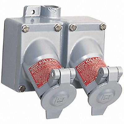 Receptacle Gray 20 A 3P3W Back 1PK