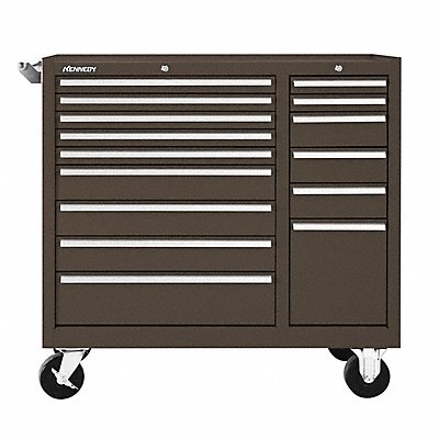 Rolling Tool Cabinet Brown Heavy Duty