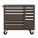 Rolling Tool Cabinet Brown Heavy Duty