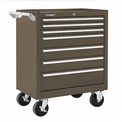 Rolling Tool Cabinet Brown Heavy Duty