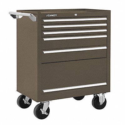 Rolling Tool Cabinet Brown Heavy Duty