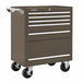 Rolling Tool Cabinet Brown Heavy Duty