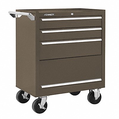 Rolling Tool Cabinet Brown Heavy Duty