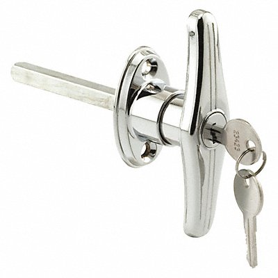 T Latching Handle Zinc Silver