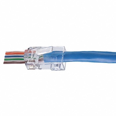 Modular Plug Category 6 Cable Clear PK50