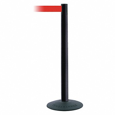 Barrier Post PVC Post Black Finish