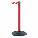 Barrier Post PVC Post Red Finish