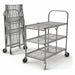 Wire Cart Silver 39-1/2 H 19-1/2 L