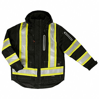 Hi-Vis Parka Black XL Size