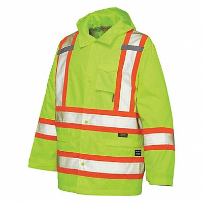 Rain Jacket Flo Green 5XL Size