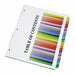 Binder Divider Preprinted Multicolor