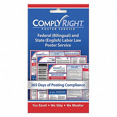 Labor Law Poster Service Card English