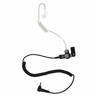 Long Tube Listen Only Earpiece Black