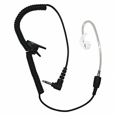 Short Tube Listen Only Earpiece Black