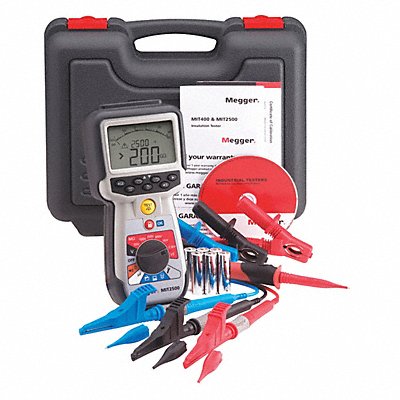 Insulation Tester 50 to 2500V DC LCD