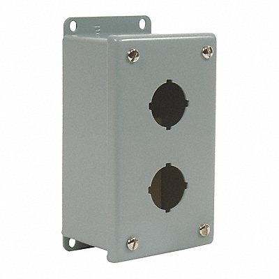 Pushbutton Enclosure 1 Column 2 Holes