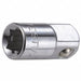 Skt Adptr Steel Chrome 3/8 in Output