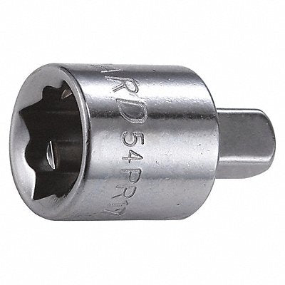 Skt Adptr Steel Chrome 3/8 in 1/4 in