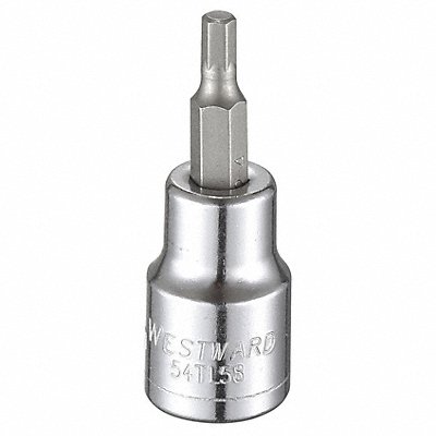 Socket Bit Steel 3/8 in TpSz 4 mm