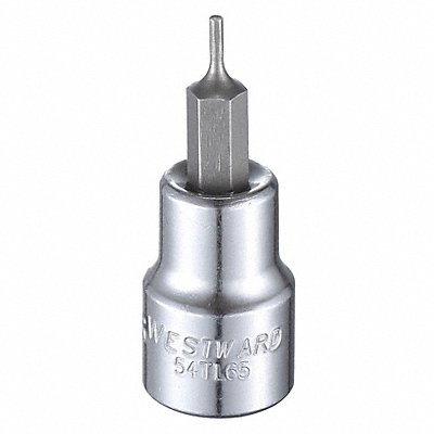 Socket Bit Steel 3/8 in TpSz 1/16 in