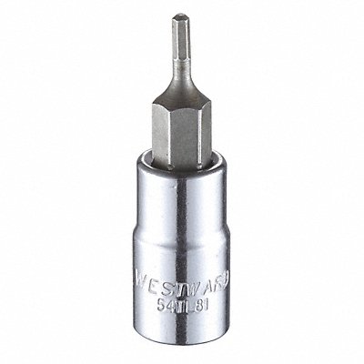 Socket Bit Steel 1/4 in TpSz 5/64 in