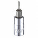 Socket Bit Steel 1/4 in TpSz 5/64 in