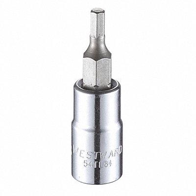 Socket Bit Steel 1/4 in TpSz 1/8 in