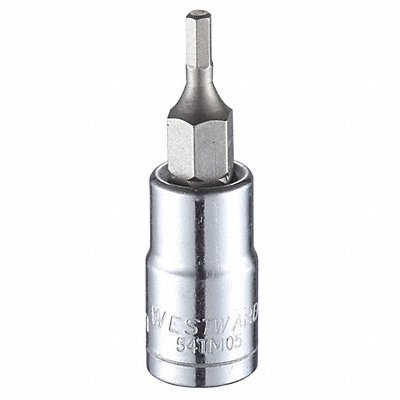 Socket Bit Steel 1/4 in TpSz 2.5 mm