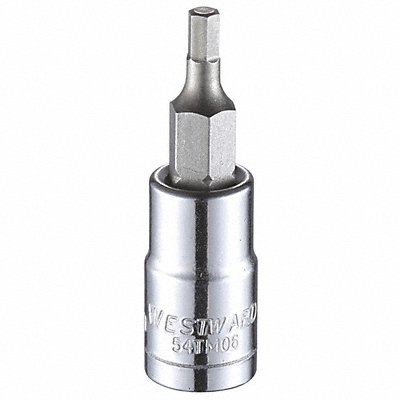 Socket Bit Steel 1/4 in TpSz 3 mm