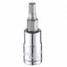 Socket Bit Steel 1/4 in TpSz 4 mm