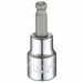 Socket Bit Steel 3/8 in TpSz 1/4 in