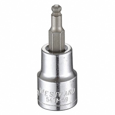 Socket Bit Steel 3/8 in TpSz 4 mm