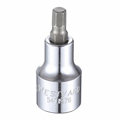 Socket Bit Steel 1/2 in TpSz 1/4 in