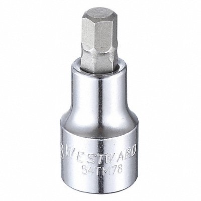 Socket Bit Steel 1/2 in TpSz 3/8 in