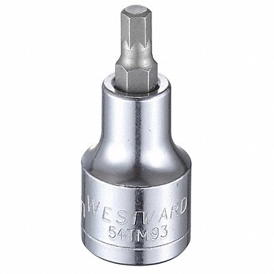 Socket Bit Steel 1/2 in TpSz 6 mm