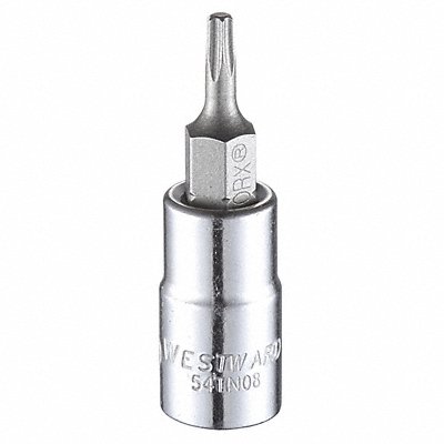 Socket Bit Steel 1/4 in TpSz T10