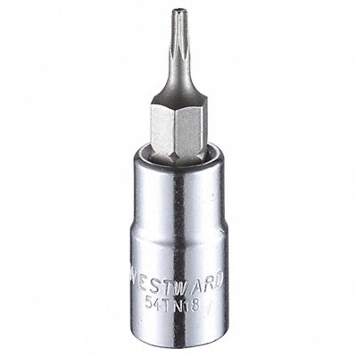 Socket Bit Steel 1/4 in TpSz T8