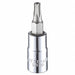 Socket Bit Steel 1/4 in TpSz T25