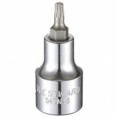 Socket Bit Steel 1/2 in TpSz T25