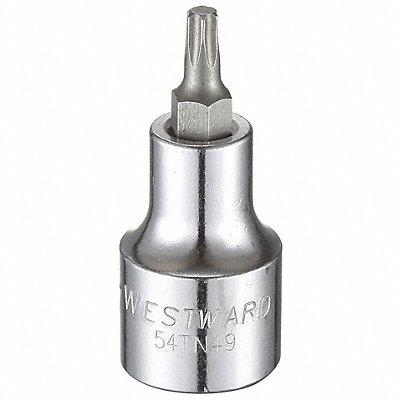 Socket Bit Steel 1/2 in TpSz T27