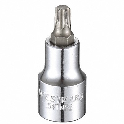 Socket Bit Steel 1/2 in TpSz T45