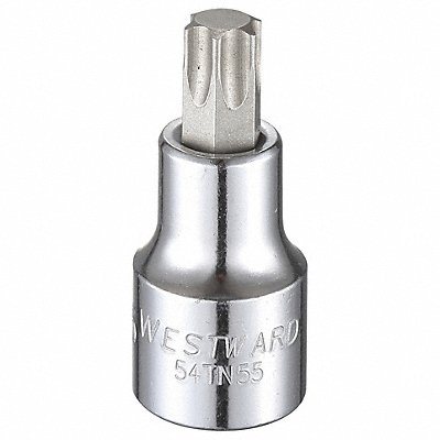 Socket Bit Steel 1/2 in TpSz T55