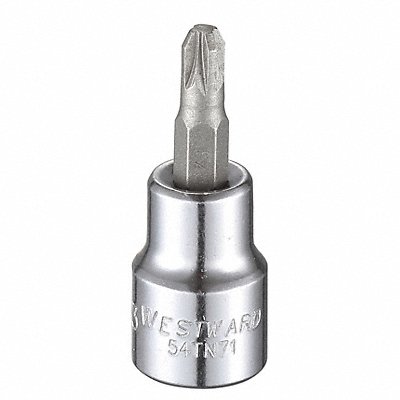 Socket Bit Steel 3/8 in TpSz #3