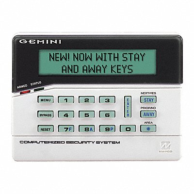 Wireless Intrusion Keypad 5-7/8 W LED